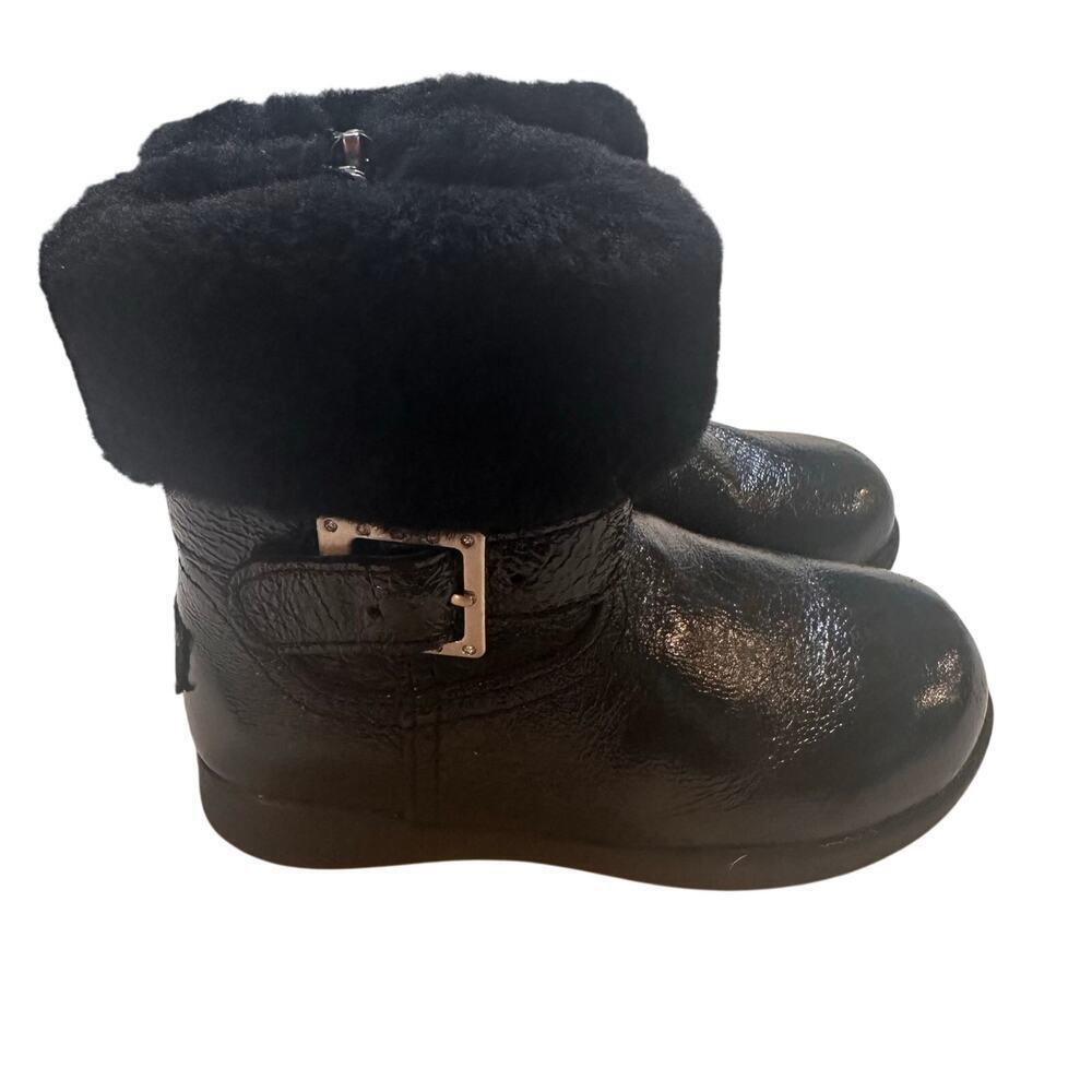 UGG Gemma patent leather boot sz 7 Black Patent Leather Uggs